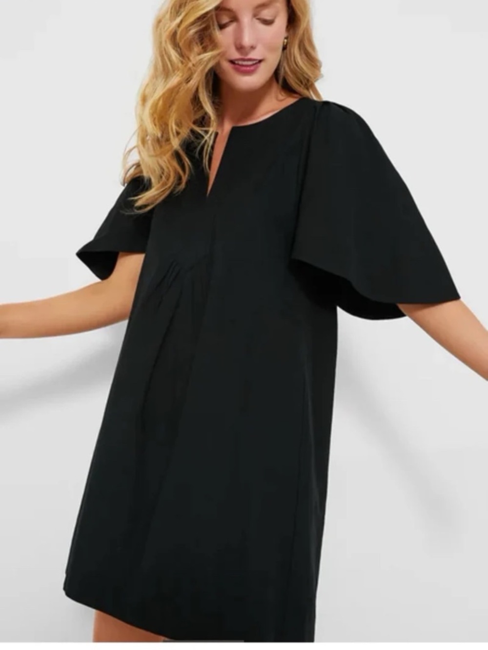 Tuckernuck POMANDER PLACE Black Finley Flutter Sleeve Dress size XXXL - Picture 4 of 12
